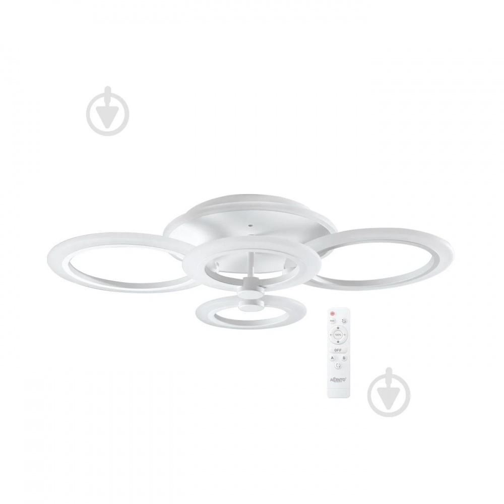 Люстра стельова Accento lighting Gracia AP R 4 55 Вт білий