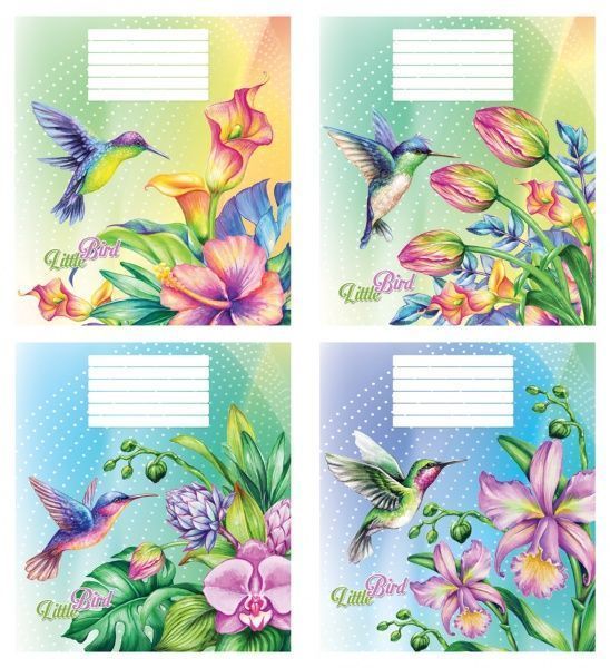 Комплект тетрадей Птицы 12 листов в клетку 20 шт. Мечты сбываются