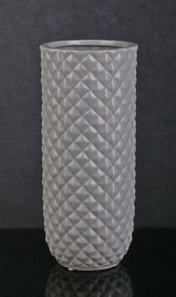 Ваза Cedar 12,5х12,5х29 см серая