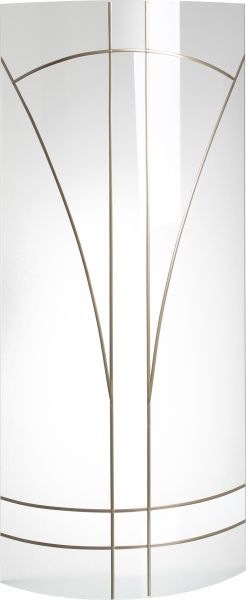 Витражное стекло Грейд Лотос R 810x387 для фасада МДФ R 920x522