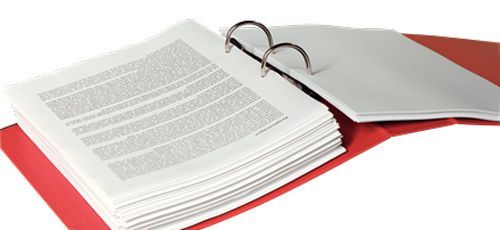 Папка-регистратор No.1 Power 75 мм бордовая 811510 Esselte