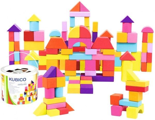 Кубики Bino в ведре 100 шт 84203