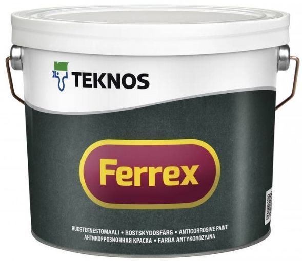 Емаль TEKNOS Ferrex чорна мат 3л