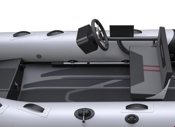 Лодка надувная Aquaspirit Spirit S320C серый с красными вставками