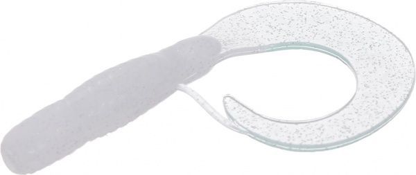 Приманки для ловлі риби Снейк Твіст 64 мм 8 шт. натуральний білий