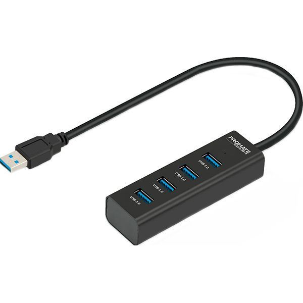 USB-хаб Promate EzHub-4 4xUSB 3.0 Black