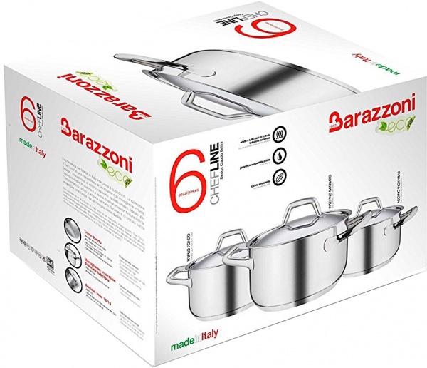 Набор кастрюль Chef Line 6 предметов 163906 Barazzoni