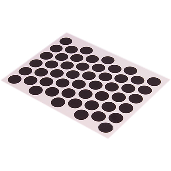 Заглушка на конфирмат самоклеющаяся черная 50 шт DC