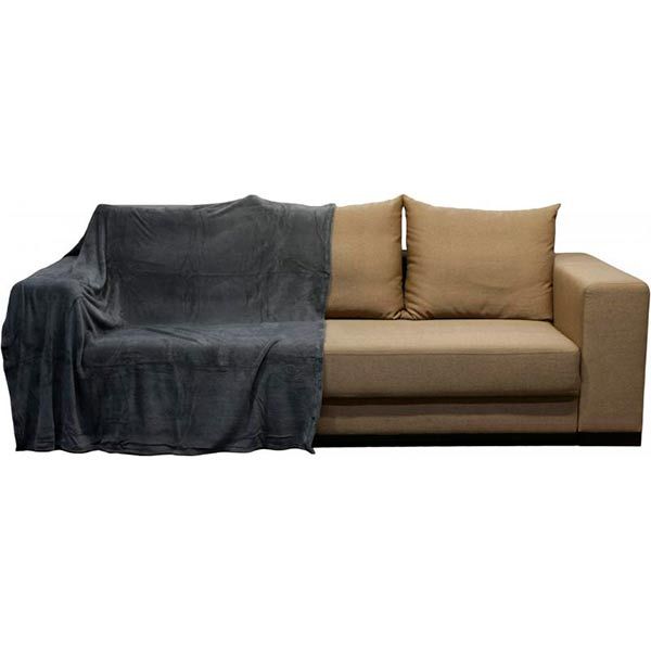 Плед 200x160 см темно-сірий UP! (Underprice)