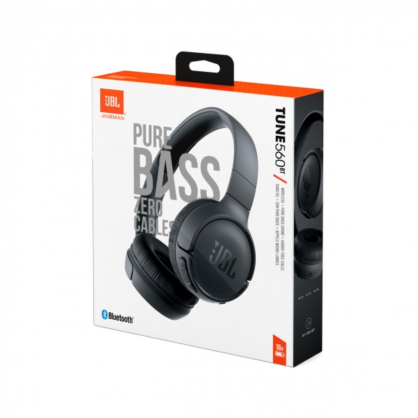 Навушники бездротові JBL Tune 560 BT black (JBLT560BTBLK)