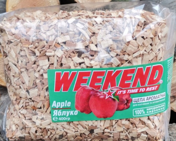 Щепа для копчения Weekend Яблоко 0,4 кг 