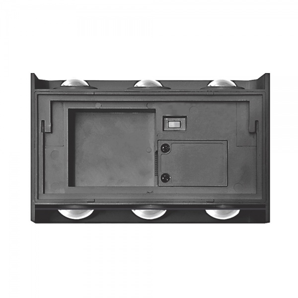 Світильник світлодіодний Maxus 6 Вт чорний 2700/4000/6500 К 1-MWL-6W-BLS 