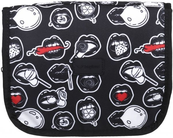 Косметичка Bagland Тревел Lips черный 