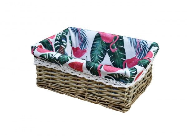 Кошик плетений з текстилем Tropics FB-53M Natural House