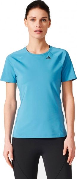 Футболка Adidas D2M Tee Solid BQ5826 M блакитний