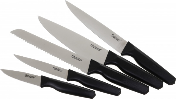 Набір ножів на підставці Simple 6 предметів Flamberg