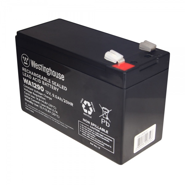 Батарея аккумуляторная для ИБП Westinghouse свинцово-кислотная 12V 9Ah terminal F2 WA1290N-F2