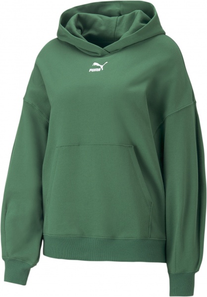 Джемпер Puma CLASSICS OVERSIZED HOODIE TR 53568437 р. M зелений