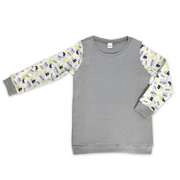 Пижама детская WP Merchandise р.104–110 серый с рисунком FWPPJP2CAT23GY110 