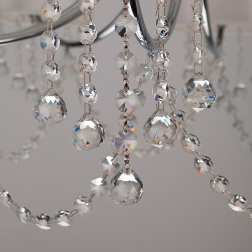 Люстра подвесная Strotskis Cornella 8x40 Вт E14 хром 10084/8 