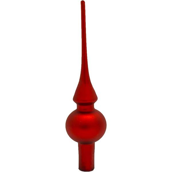 Верхівка для ялинки червона матова 50 мм