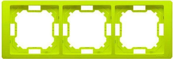 Рамка Basic тройная Neos Simon 20 IP фисташковый BMRC3/036