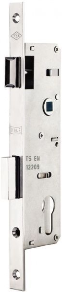 Дверний замок вхідний Kale 192 Р вузькопрофільний хром