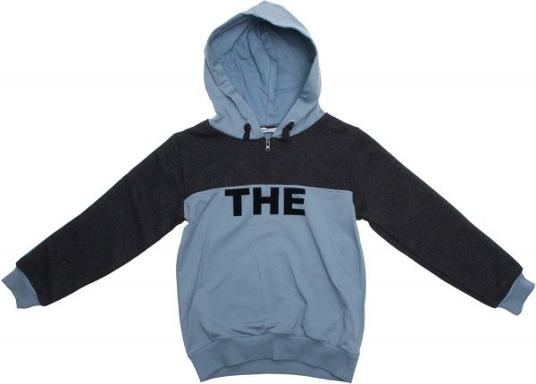 Свитшот ALG для мальчика р.134 серо-черный 39553 