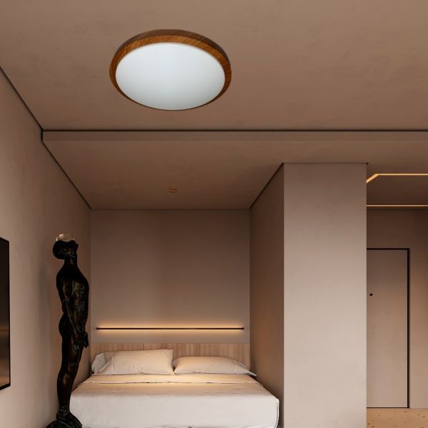 Світильник світлодіодний LightMaster CE1011 Wooden з пультом д/к 36 Вт білий 3000-6500 К 