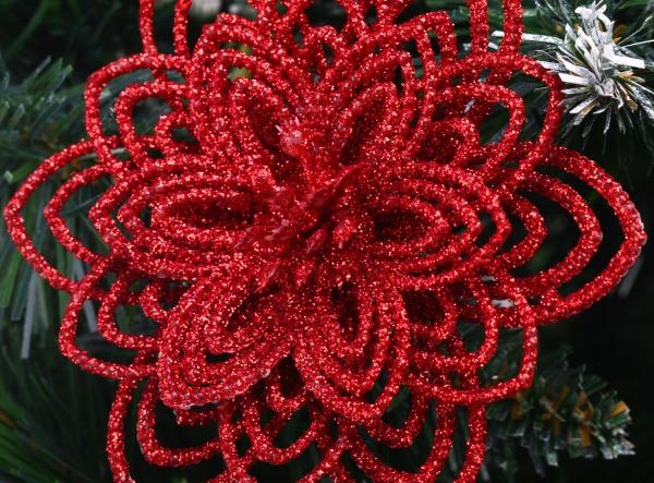 Квітка декоративна Shunda гвоздика 10 см червона