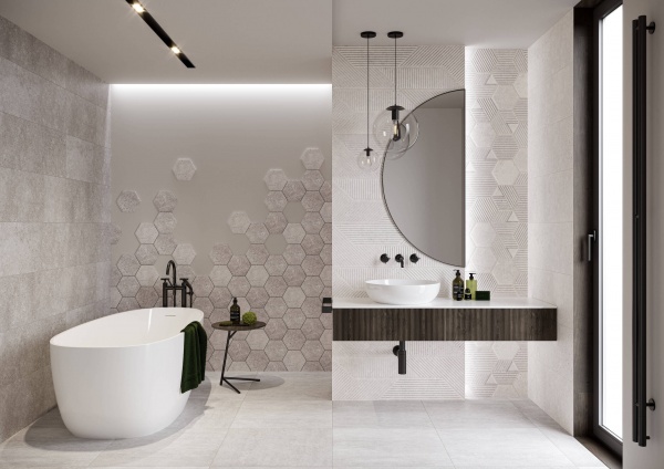 Плитка Ceramika Paradyz Palomera Grafit Rekt. 29,8x89,8 