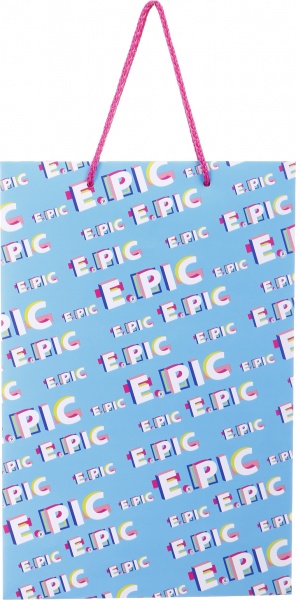 Пакет подарунковий середній вертикальний Епік 360x240x90 мм