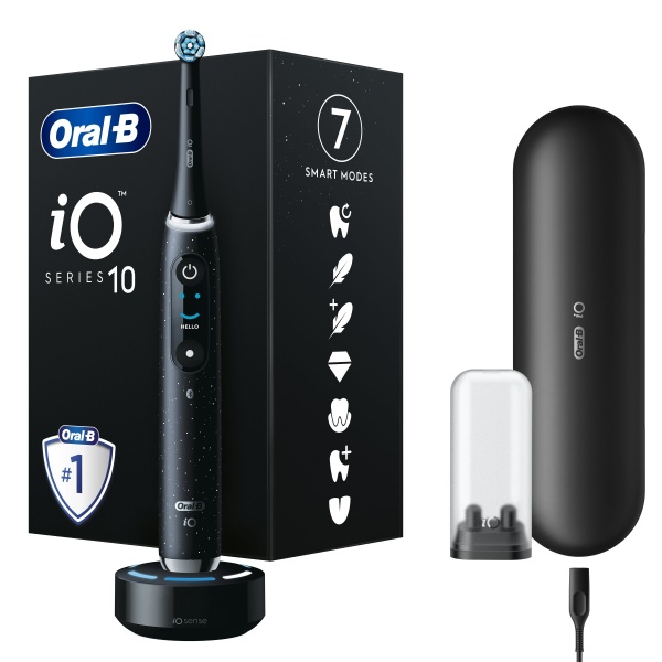 Електрична зубна щітка Oral-B iO Серія 10 Чорна (80369236)