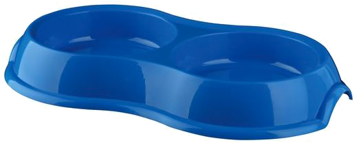 Миска Trixie для котів подвійна пластик 2x0.2 л 11 cм (249985)