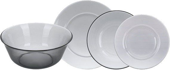 Сервиз столовый Directoire Graphite 19 предметов на 6 персон N5240 Luminarc