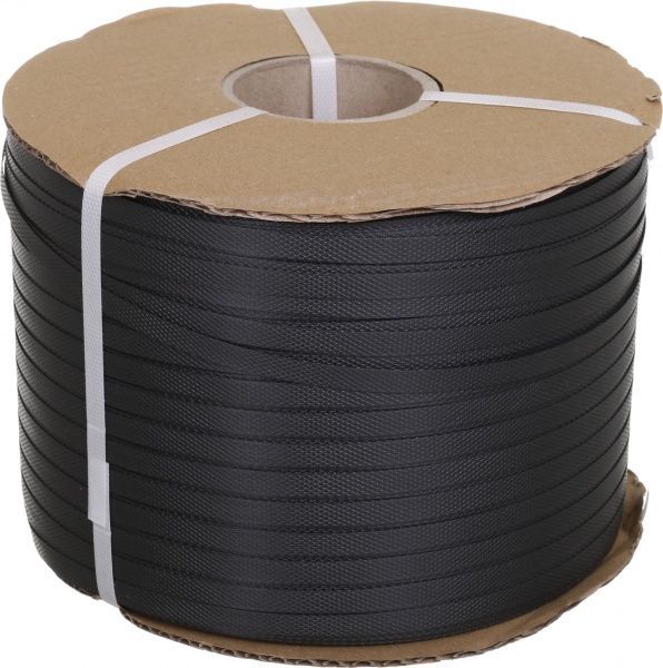 Лента полипропиленовая упаковочная черная 1000 м 0,55x9 мм