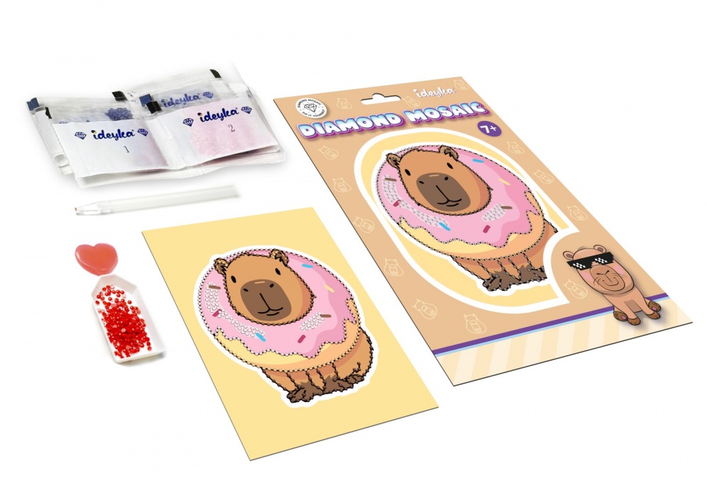 Алмазная мозаика Капибара фея Ideyka