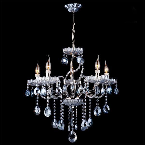 Люстра подвесная Strotskis Berberis 5x60 Вт E14 хром 3015/5 