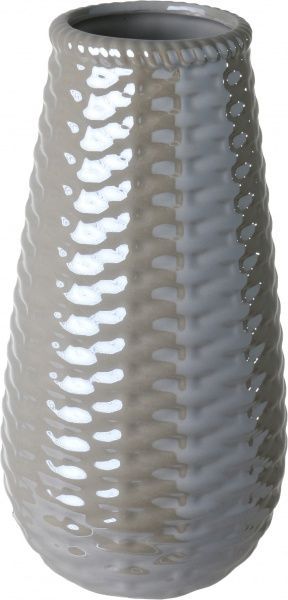 Ваза керамическая серая Niko 12,3х12,3х24,7 см Dehua