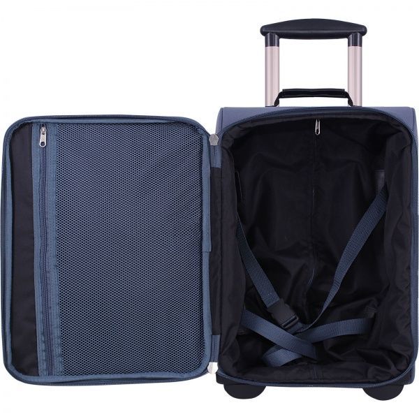 Чемодан Bagland 28 л серый Lowcost (3766617) 