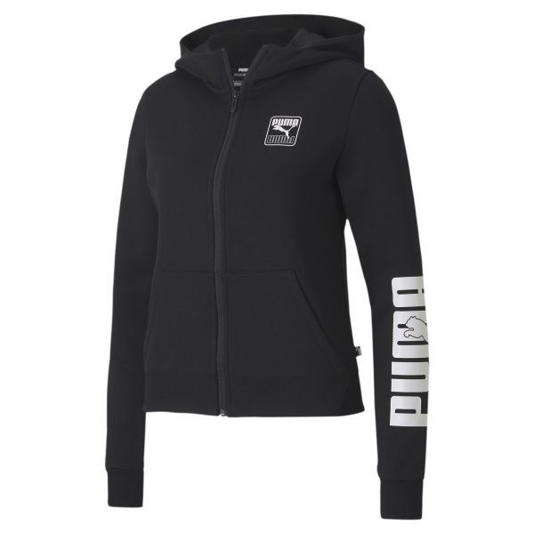 Джемпер Puma Rebel Full-Zip Hoodie 58356701 р. S чорний