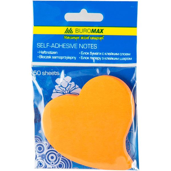 Бумага для заметок Buromax Фигурный 50 шт