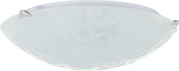 Світильник настінно-стельовий УТ Сяйво НПБ Візерунок 2x60 Вт E27 білий 3012 