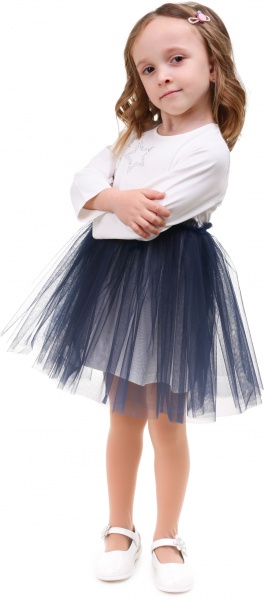 Сукня Sasha 4747 р.122 молочний/синій 