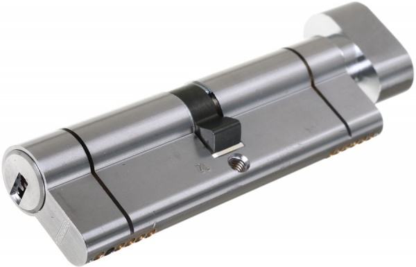 Цилиндр Abus KD6PS 50x50 ключ-вороток 100 мм матовый никель