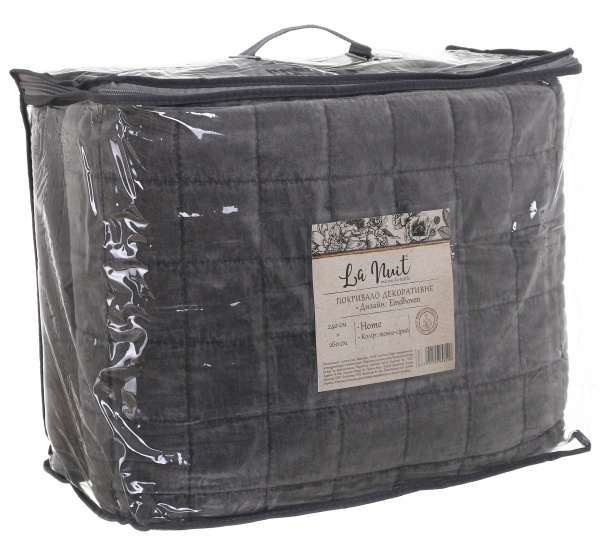 Покривало Eindhoven 240x260 см La Nuit темно-сірий 