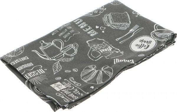 Дорожка Grey Breakfast 40x120 см серый Прованс 