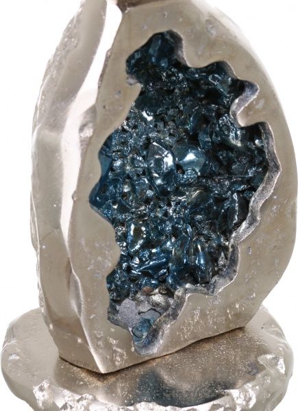 Ваза стеклянная синий 15х46 см PANACHE