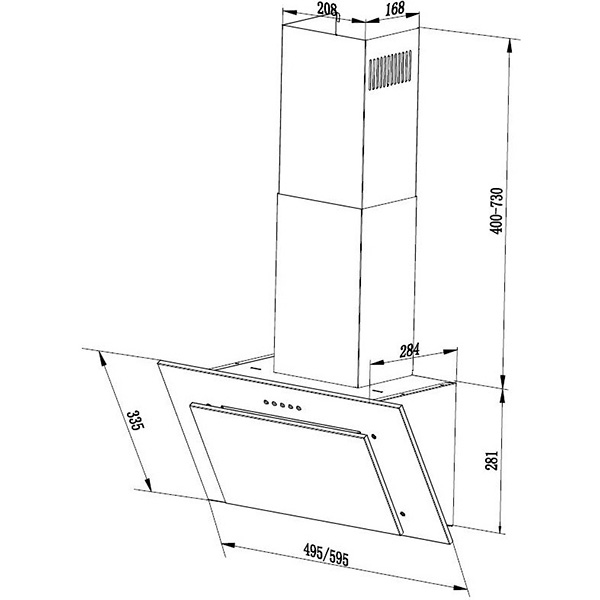 Витяжка Pyramida FB 50 M BL