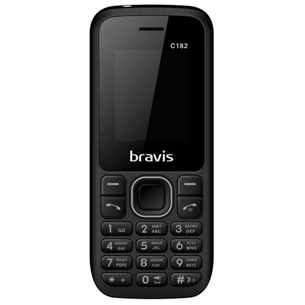 Телефон мобильный Bravis C183 Rife Dual black